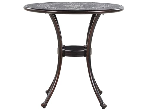 Table de repas en aluminium effet vieilli de style classique Beliani - 2