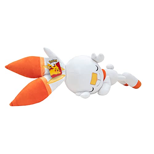 Grand doudou Pokémon Scorbunny 45cm lavable rembourrage moelleux
