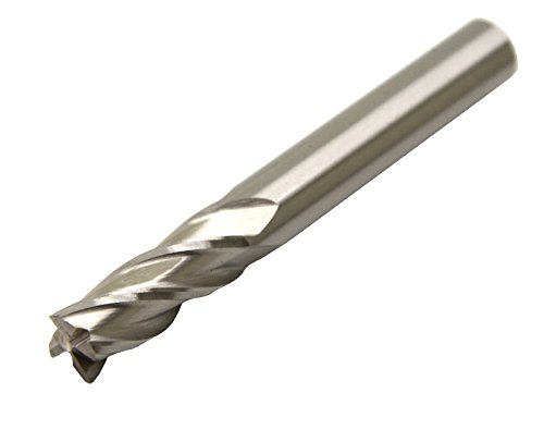 Image of 1 /4 5 /16 3 /8 3Pcs 4Flutes HSS Square Nose End Mill CNC Router Bits Metal Cutting Flat Cutter Slotting Profiling for Aluminum Copper Brass Bronze