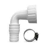 Geräteanschlusstülle 1 Zoll für wandeinbau Siphons - 90 Winkelanschluss für Ablaufschläuche von Waschmaschinen, Geschirrspülern