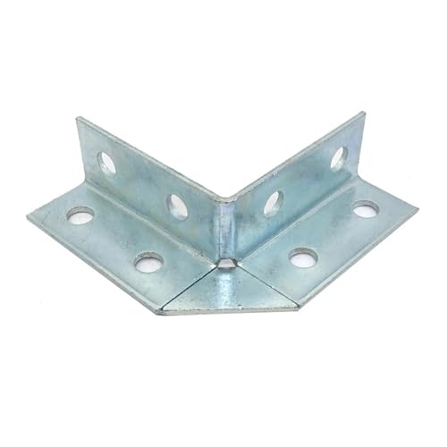 SEIWEI 1 Pcs 8 Holes Right Angle Mounting Strut Channel Bracket, Heavy Duty Seismic Bracing Accessories for Modern Building Mechanical and Electrical Systems, Pipeline Seismic