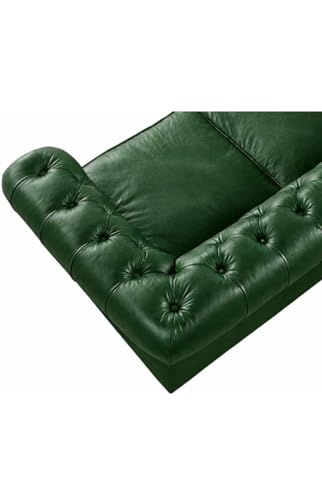 Image of Modern Classic Design Leatherette Luxury Chester Sofa Set with Button Tufted, Sofa for Living Room Home, Office, Bar, Hotle and Lobby, Living Room Set (Green, 3 Seater Sofa)