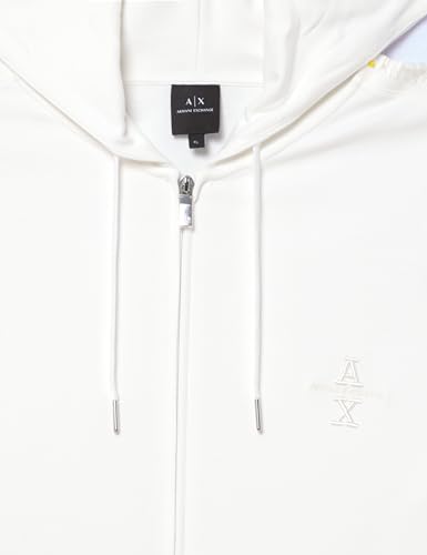 Armani Exchange Men's Logo Tape Cotton Interlock Zip Up Hooded Sweatshirt2