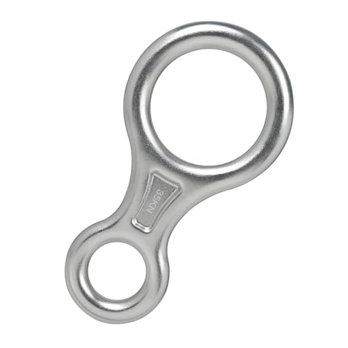 Watreketal Cuerda de trabajo enfocada en múltiples usos 35KN Figura 8 para escalada y descendiente para montañismo, rapel, aventura, equipo de Abseil Watreketal Cuerda de trabajo enfocada en múltiples usos 35KN Figura 8 para escalada y descendiente para montañismo, rapel, aventura, equipo de Abseil