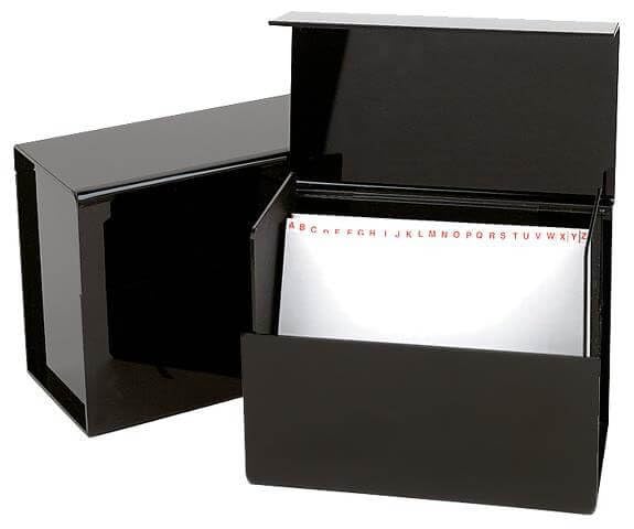 Boite de rangement fiche avec compartiments amovibles pour optimiser votre bureau