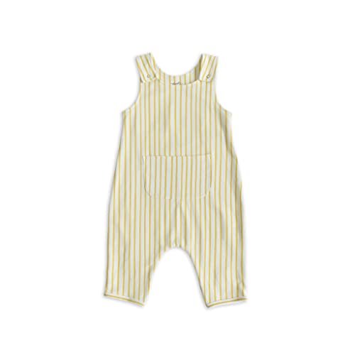PEHR Overall Stripes Away Marigold / 0-3 mos.