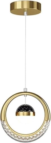 Lámpara de suspensión de diseño Mid Century en metal para salón y estudio