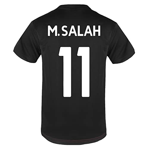 Liverpool FC   Camiseta Oficial de Entrenamiento   para Hombre   Poliéster   Negro LFC   Salah 11   Mediana