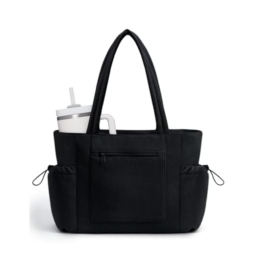 ECOHUB Corduroy Tote with Laptop Compartment