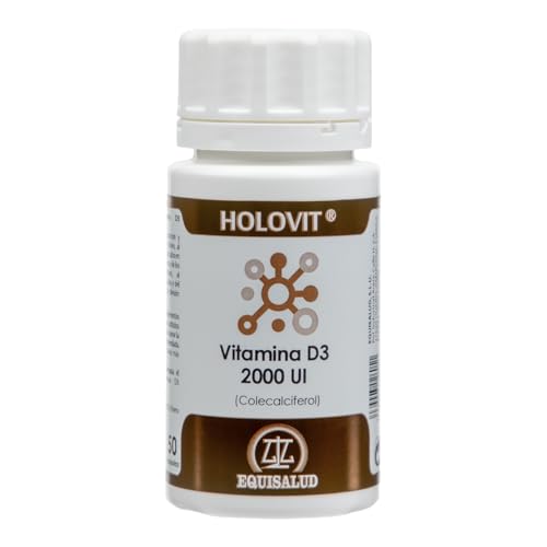 Holovit Vitamina D3 2.000 UI de Equisalud, 50 cápsulas