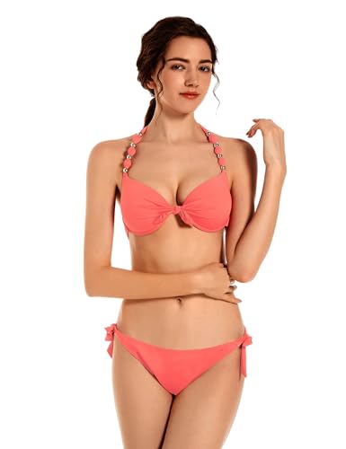 EONAR Damen Bikini Set Push Up Badeanzug Zweiteilige Bademode...