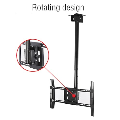 Support de plafond TV pour écran plasma 55-75 pouces charge 80kg