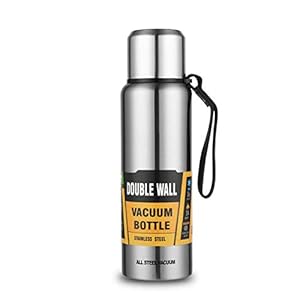 1000/1500ML roestvrijstalen thermoskan, herbruikbare waterfles, lekvrije siliconen handgreep voor buitensporten kamperen…