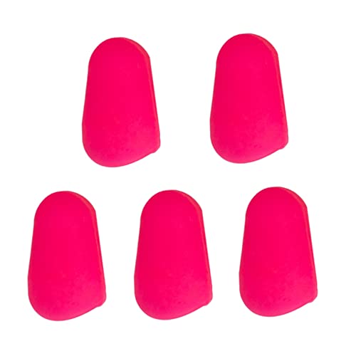 5 Pcs Rubber Sax Mouthpiece Cap, Alto/Tenor Saxophone Mouthpiece Cap, Saxophone Instrument Accessory, for Clarinet/Alto Saxophone Replacement Parts (Crimson)