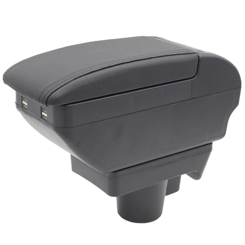 Caja de reposabrazos para consola central Astra H Caja de almacenamiento con 4 puertos USB Soporte...