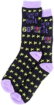 SHATCHI Simply The Best 60 Year Old Gift Novelty Socks for 60th Birthday Keepsake Gift Unisex For Her Him