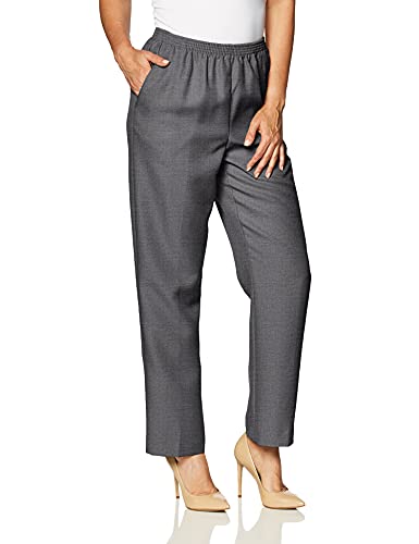 Alfred Dunner Women's Medium Pant,Grey,82