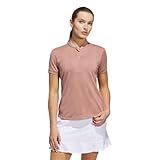 adidas Women's Ultimate365 Diamond Jacquard Polo Shirt, Warm Clay, X-Large