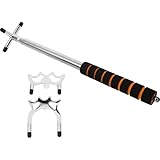 Cabilock Extensor Telescópico de Billar de Acero Inoxidable con Cabezal Desmontable y Mango Antideslizante Soporte Retráctil para Tacos de Billar Accesorio Portátil para Juegos de