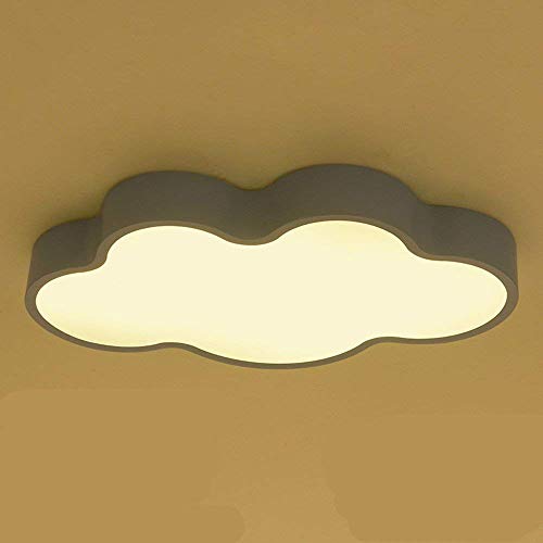 Luminaire de plafond moderne enfants lumières de chambre nuages LED bleu 63X38X8Cm