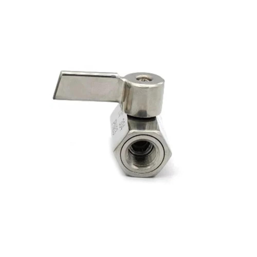 Toplionace 10 Pezzi Mini Valvola a Sfera G1/4 Filettatura femmina/maschio DN8 Valvola | 10 Valvole a Sfera Mini in Acciaio Inox 304 con Filettatura femmina/maschio G1/4 e Leva Manuale DN8