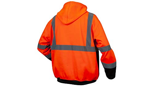 Pyramex Rszh3320M Rszh33 Series Sweatshirts Class 3 Premium Zipper Sweatshirt In Orange - Medium #TOP1