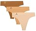Balanced Tech Women's Wicking performance Seamless Thong Panties 3-Pack Underwear