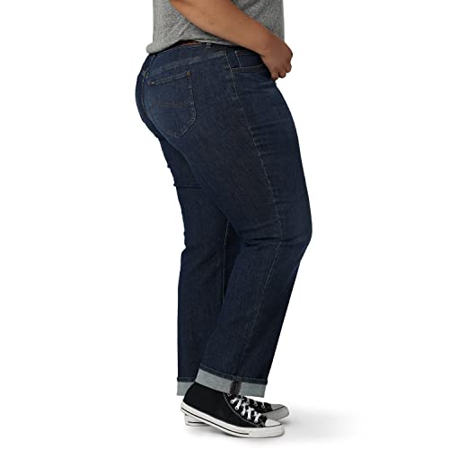 Lee Women's Plus Size Mid Rise Boyfriend Jean2
