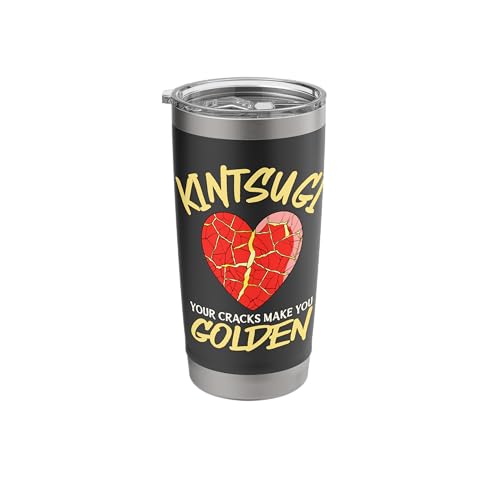 Kintsugi Your Cracks Make You Golden Japanese Pottery Art Stainless Steel Insulated Tumbler