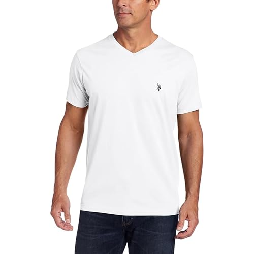 Image of U.S. Polo Assn. Men's Solid V‑Neck T-Shirt
