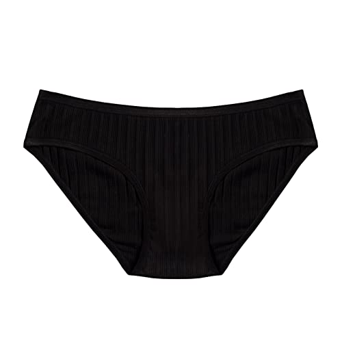 Image of Womens Underwear Cotton Stretch Bikini Comfort Briefs Panties Soft Low Rise 6 Pack