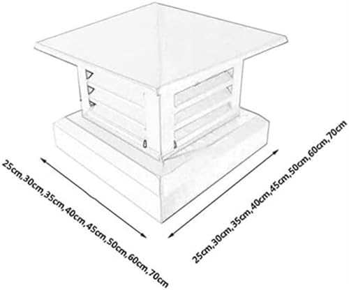 Capot de cheminée extracteur d'air et chapeau de drainage de toiture en aluminium - 3