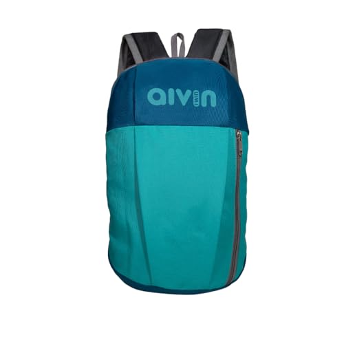 Aivin Booster Backpack | 10L Compact Gym & Travel Backpack for Men | Lightweight, Abrasion-Resistant Bag with Dual Compartments | Padded Back & Straps | Urban Sports & Fitness Daypack (Aqua/Blue)