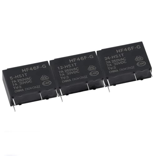 Relé de 5V HF46F-G para circuito impreso lote de 5 unidades