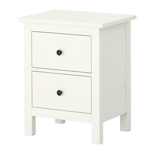 IKEA(イケア) HEMNES ホワイトステイン 60242628 チェスト(引き出し×2)、ホワイトステイン