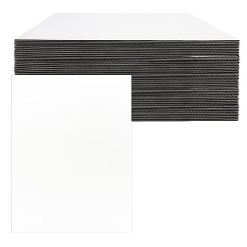 13 x 17 Inch Corrugated Cardboard Sheets Flat Layer Pads White rectangle Separators Bulk Flat Card Boards Inserts for Packing, Shipping,Art,Mailing,Diy Crafts,T-Shirts，Divider Backing 50 Pack