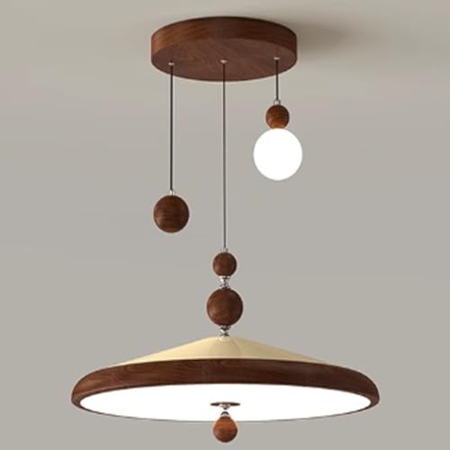 Lampe suspendue bureau en noyer pour creer un coin lecture retro