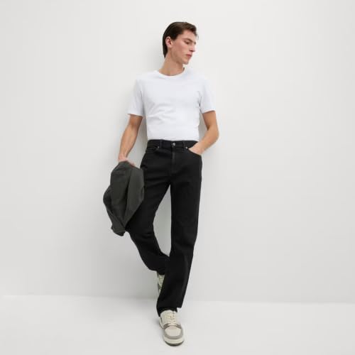 Image of Marks & Spencer Mens Light Wash Mid Rise Regular Fit Jeans