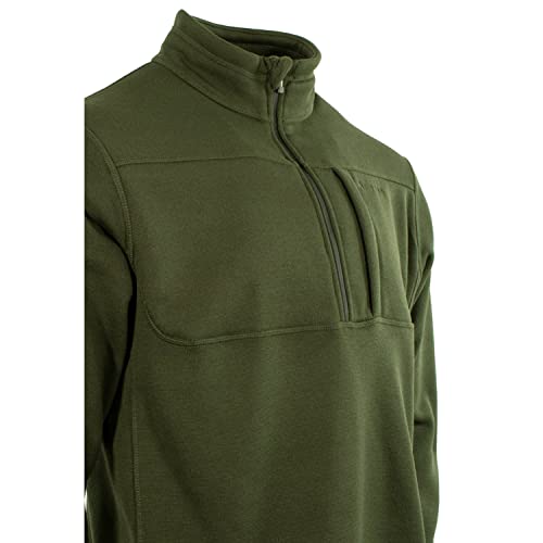 Pnuma Outdoors Durango Fleece Pullover, Military Green OD, Insulated Polyester, Breathable, Quarter Zip (DU-FP-NA)3