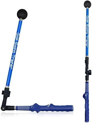 EUG-PRODUCTS Golf Swing Trainer Portable Golf Training Aid Adjustable to Improve Hinge, Forearm Rotation, Shoulder Turn – Lightweight, Durable Golf Swing Master with Ergonomic Grip