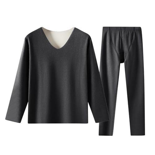 Ropa Termica Hombre Conjunto,Termicos Invierno Termicas Manga Larga para Running Esquí Ciclismo Fitness Frio Conjunto Ropa Termica Hombre Termico Pantalones Camiseta Térmica Hombre