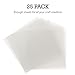 Samsill 25 Pack 12x12 .007 Clear Craft Plastic Sheets Compatible with Cricut, Stencils, Cards, Journals, Crafts, 3D Embellishments, Acetate Sheets for Crafts, Plastic Sheet .007