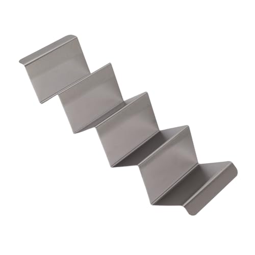 Stainless Steel Taco Holder, Metal Taco Stands Waves Shape Taco Shell Holder Taco Rack Tray with Handles for Creating Delicious Tacos, Oven Grill and Dishwasher (Large)