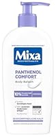 Mixa Panthenol Body Lotion, juckreizlindernder und beruhigender Balsam, mit Panthenol und pflanzlichem Glycerin, für empfindliche, sensible Haut, mildert Juckreiz Mixa Panthenol Comfort, 250 ml