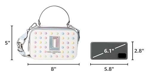 Image of KARL LAGERFELD Women's Simone Studded Camera Crossbody
