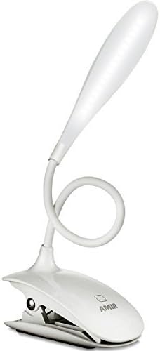 AMIR Clip on Book Light, Reading Light (White)