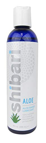 Shibari Thank Me Now Shibari Aloe, Natural Aloe-Vera Based Personal Lubricant, Glycerin