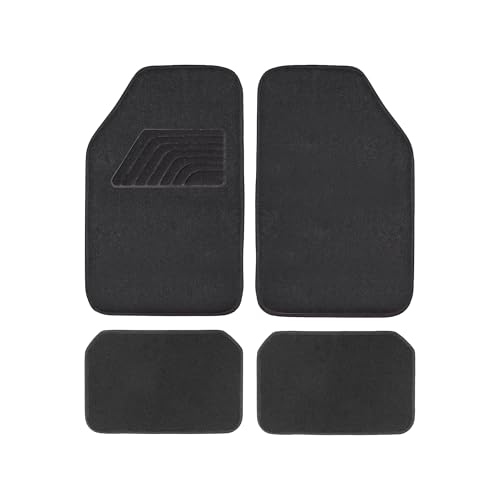 Tapis de Voiture universels, Lot de 4 pièces (2 Avant + 2 arrière), Tapis Moquette pour Sol, Tapis antidérapants, faciles à Nettoyer, Accessoires pour...