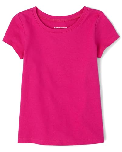 Image of The Children's Place Baby Girls' and Toddler Basic Short Sleeve Layering T-Shirts
