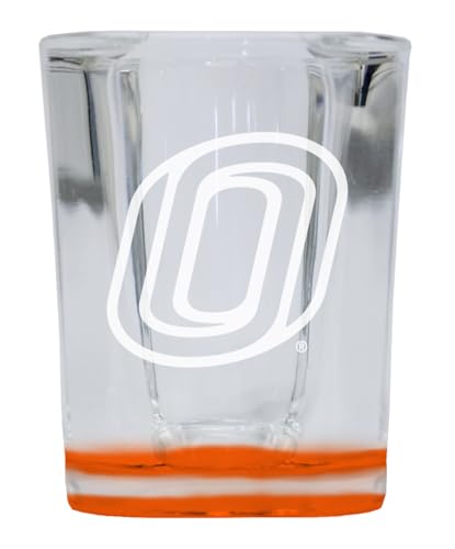 Vasos grabados cuadrados 2 oz base naranja 2 unidades